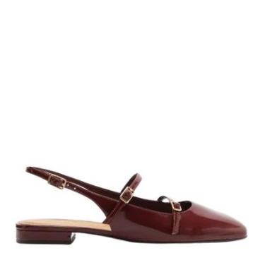 Imagem de Sapatilha Arezzo Verniz Tiras Slingback-Feminino