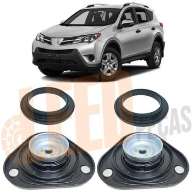 Imagem de Par Kit Rolamento Coxim Amortecedor Dianteiro Toyota Rav4 2013 2014 20