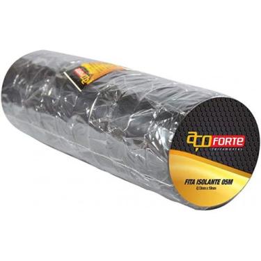 Imagem de Fita Isolante Antichama Preta 19mm X 5m (Kit C/ 10 Unidades) - Aço For
