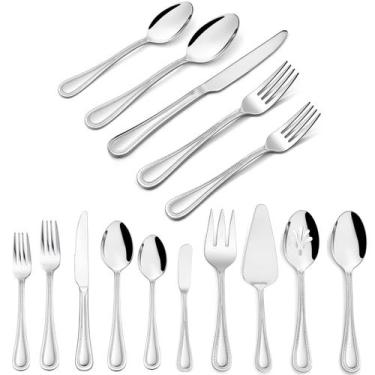 Imagem de Conjunto de Talheres HaWare 65 Peças em Aço Inoxidável para 12 Pessoas