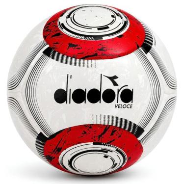 Imagem de Bola Society Diadora Fut 7 Profissional Veloce Nº 4, Branco, Preto, Ve