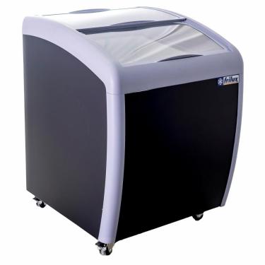 Imagem de Freezer Horizontal Frilux RF-105-C Degelo Manual 160L Compressor Embraco Gás R-290 Vidro Curvo com Chave Integrada Preto