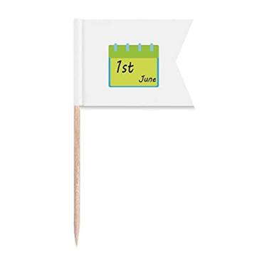 Imagem de 61 bandeiras de palito de dente para festa de bolo de infância Happy Childhood Mark para marcação de palito de comida