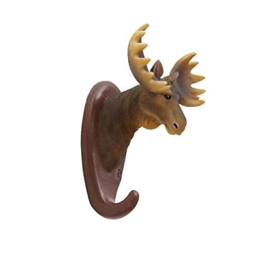 Imagem de KIZQYN Ganchos de casaco cabide montado na parede, cabide de casaco montado na parede, chapéu de rack montado na parede de design retrô bonés de beisebol, casacos, carteira, coleira de cachorro rack de casaco montado na parede (cor: F)