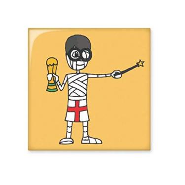 Imagem de Azulejo de cerâmica brilhante troféu de feiticeiro do Reino Unido Pedra adorna de tijolos vitrificados