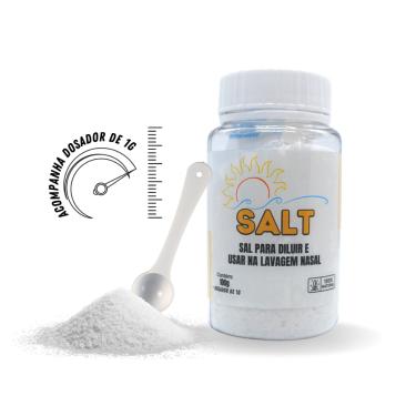 Imagem de Sal Sem Iodo Ultrafino Para Diluir Lavagem Nasal 100g
