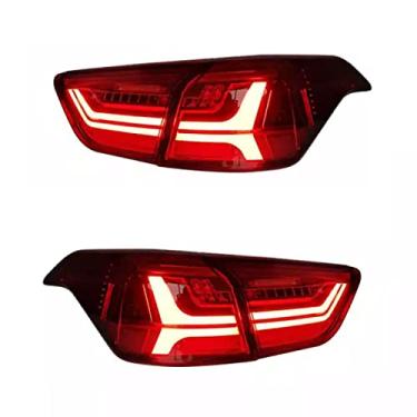 Imagem de MALOOS Luz traseira modificada em LED para carro Luz indicadora de seta traseira Lâmpada de freio Luzes de ré Para Hyundai Creta/IX25 2014-2017