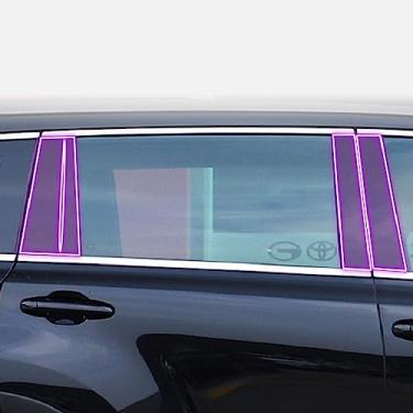 Imagem de LAVIYE Filme protetor de pintura PPF exterior do carro Anti-risco da tira do pilar da janela TPU filme transparente, para Toyota Highlander 2015-2021