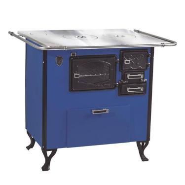 Imagem de Fogão A Lenha C Forninho Esq Azul Alumínio N2