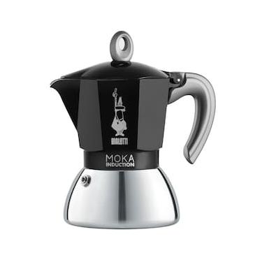 Imagem de Cafeteira Italiana Bialetti Moka Induction em Alumínio 4 Xícaras – Preta
