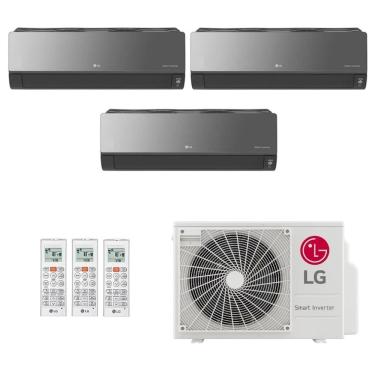 Imagem de Ar-Condicionado Multi Split Inverter LG 21.000 (2x Evap HW Artcool 7.000 + 1x Evap HW Artcool 9.000) Quente/Frio 220V