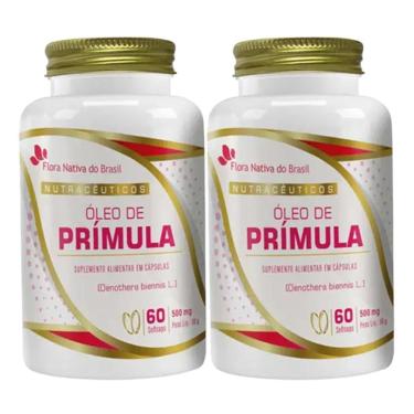 Imagem de 2x Óleo de Prímula 100% Puro 60 SoftCaps 500mg - Flora Nativa do Brasil-Unissex