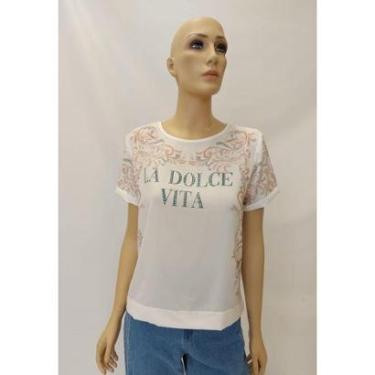 Imagem de Blusa Fashion Acostamento Off-White Tam. G-Feminino
