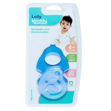 Imagem de Lolly Mordedor Infantil Peixe com Penduricalho Azul