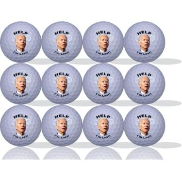 Imagem de Bolas de golfe Help I'm Lost Joe Biden Pacote com 12