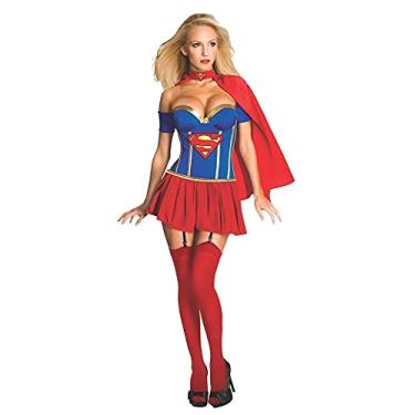 Imagem de Rubies Espartilho feminino Secret Wishes Dc Comics Supergirl, Vermelho/branco/azul, M