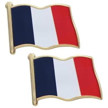 Imagem de REAL SIC Alfinetes de lapela de bandeira premium (Reino Unido, França, Alemanha, Índia, China, República Dominicana, México) - Botão de lembrança patriótica e cerimonial para homens e mulheres.