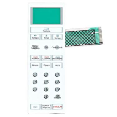 Imagem de Membrana teclado Para Microondas Brastemp Bmu 27 bmp 27 Sem Dourar - T