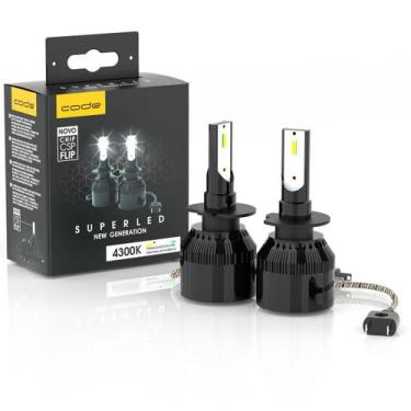 Imagem de Lampada Super Led H7 4300K 6400 Lumens Code New Generation - TechoOne