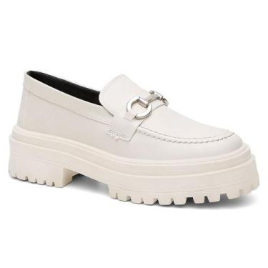 Imagem de Sapato Oxford Form's Casual Mocassim Feminino Sola Tratorada Preto 025