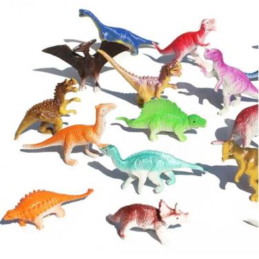 Imagem de Kit 12 brinquedo Dino  Mini Dinossauros Jurassic Park emborrachado res