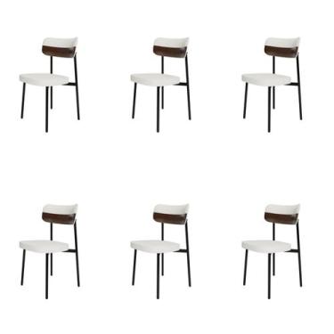 Imagem de Cadeira Fixa com 4 Pés 50 X 44,7 X 83,8 Cm com 6 Unidades Alloa - Meta