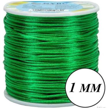 Imagem de Rolo de 100 Metros cordão fio de cetim r de rato linha pulseira macram