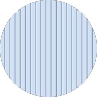 Imagem de Painel De Festa Redondo 1,50x1,50 - Efeito Ripado Madeira Liso Azul 01