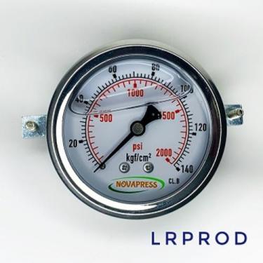 Imagem de Manômetro horizontal -diam.63mm (2. 1/2 ) com escala de 0-140 KGF/CM2 