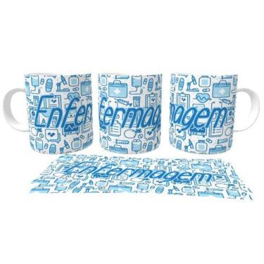 Imagem de Caneca Cerâmica copo Enfermagem - Empório Dutra