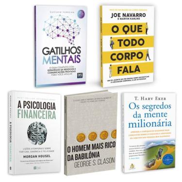 Imagem de Kit 5livros, Gatilhos Mentais, Psicologia Financeira, Homem Mais Rico 