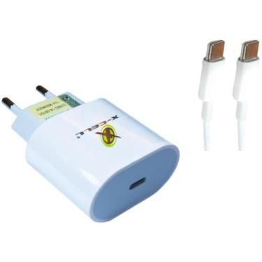 Imagem de Carregador Celular de Parede Turbo PD USB-C+CABO USB-C 6.0A - FLEX