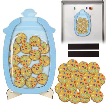 Imagem de JarThenaAMCS Pote magnético de recompensa de 60 peças, tokens de recompensa para treinamento de penico para estudantes, crianças, ferramentas de gerenciamento de comportamento, placa de sala de aula,