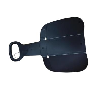 Imagem de YIJU Trenó de neve, trenó de tobogã, trenó de areia deslizante portátil para presente, trenó de areia ao ar livre, trenó de neve para meninos, meninas, Preto