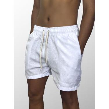 Imagem de Bermuda Masculina Linho Modelo Leve Confortavel Casual - Maravs, m, Br