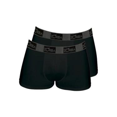 Imagem de Kit com 2 Cuecas Boxer Zorba 717, Preto, GG