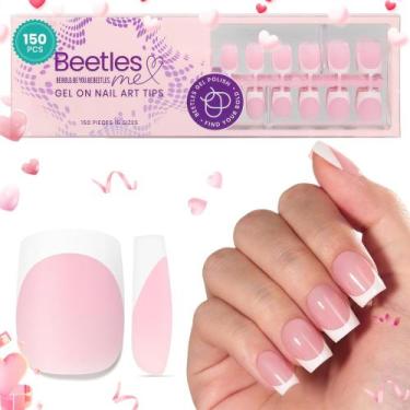 Imagem de Unhas Postiças Beetles - Ponteira Francesa para o Dia dos Namorados (1
