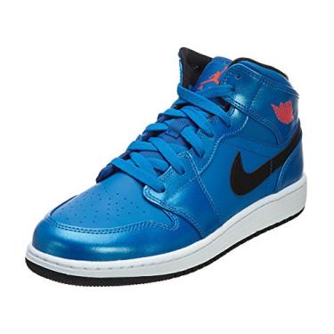 Imagem de Nike Air Jordan 1 Mid Blue Youths Trainers 5Y US