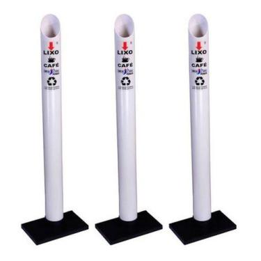 Imagem de Kit 3 Lixeira De Copo Descartavel Coletora Tubo Café 50ml - JSN