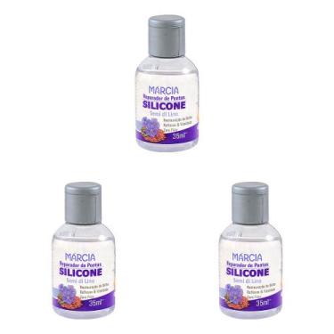 Imagem de Kit 3 Und Reparador Pontas Marcia Silicone Líquido Tradicional 35ml