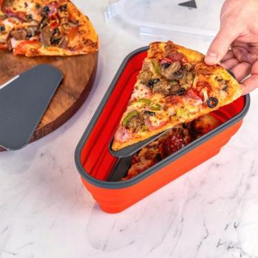 Imagem de Porta Pizza Retrátil Recipiente Expansível para fatias - Yaay