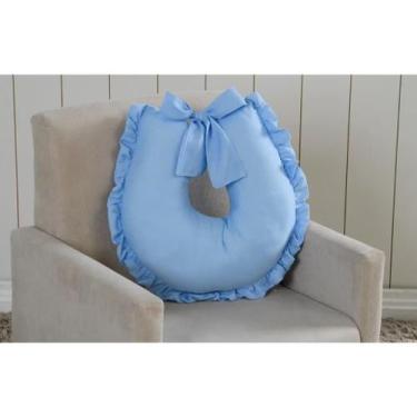 Imagem de Almofada de Amamentação para Amamentar com Babado para Menina e Menino