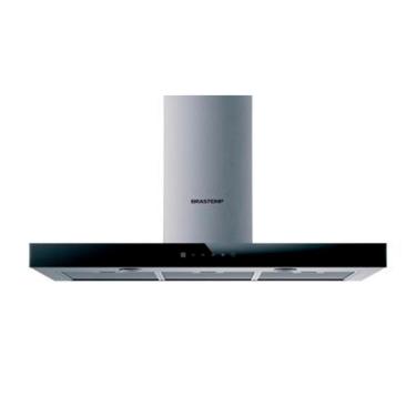 Imagem de Coifa de Parede Tbox BAE90AR 90cm com Painel Touch on Glass 4V Brastemp inox 220V