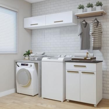 Imagem de Lavanderia Modulada 2 Armários Aéreo e Balcão Magé