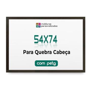 Imagem de Moldura 54x74 cm para Quebra Cabeça Puzzle 1000 Peças com Proteção Petg (Tabaco)