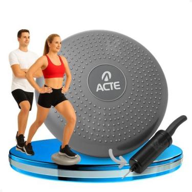 Imagem de Disco de Equilibrio 100kg Com Bomba de Ar Cinza Acte T6