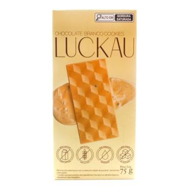 Imagem de Chocolate Branco Cookies Luckau 75g