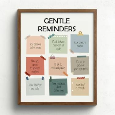 Imagem de SWITHOM Lembretes delicados para decoração de parede de saúde mental