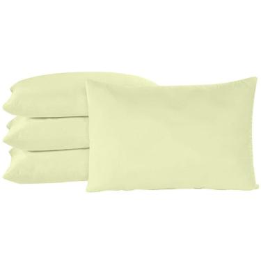 Imagem de Kit 2 Fronhas King 50X90 100% Algodão 200 Fios Bainha Palha