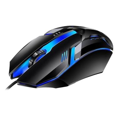 Imagem de Mouse Gamer Jogos Laser 3600dpi Usb Com Fio Led 7 Botões Iluminado (KA-609)